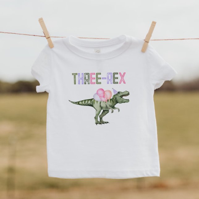 Girl's Dinosaur Three-Rex Shirt (Creator Uploaded)