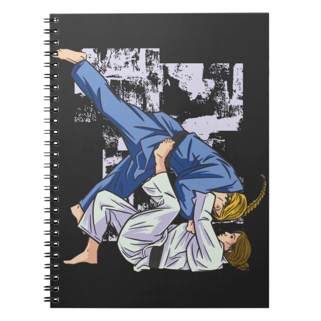  girls do judo sport notebook (Front)