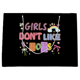 Girls Don't Like Boys Large Gift Bag