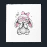 Girls Easter Cute Bunny Face Pink Easter Kids Todd Notepad<br><div class="desc">Girls Easter Cute Bunny Face Pink Easter Kids Toddler Girls T-Shirt</div>