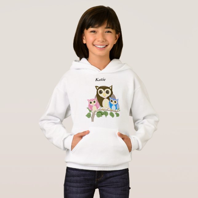 Girls editable Owl (Front Full)