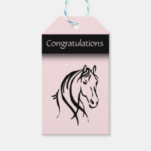 Girls Equine Congratulations Gift Tags