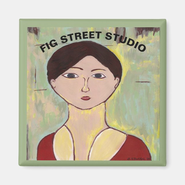 Girl's Face After Matisse Magnet (Front)