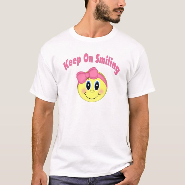 Girls Face Happy Chick T-Shirt (Front)