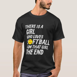 Girls Fastpitch Player Funny Softball T-Shirt