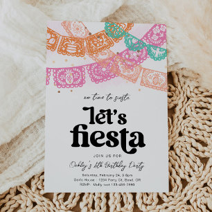 Girl's Fiesta Birthday Invitation
