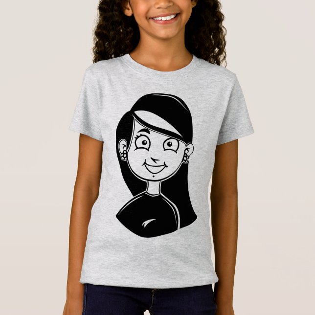 Girls' Fine Jersey T-Shirt (Front)