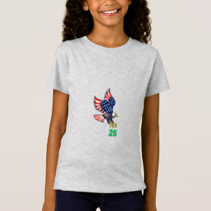 Girls' Fine Jersey T-Shirt  heather TOP  FLIGHT 26