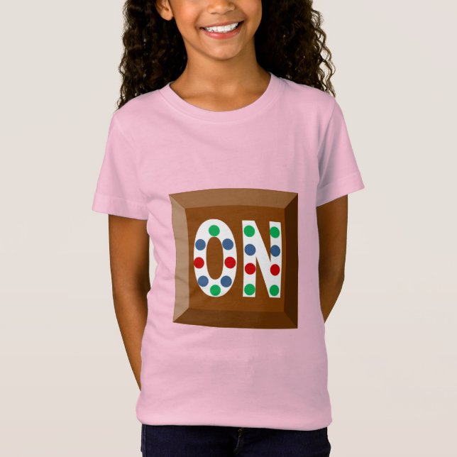 Girls' Fine Jersey T-Shirt pink CHOCOLATE  ONTARIO (Front)