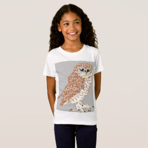 Girls' Fine Jersey T-Shirt Spotted Owl