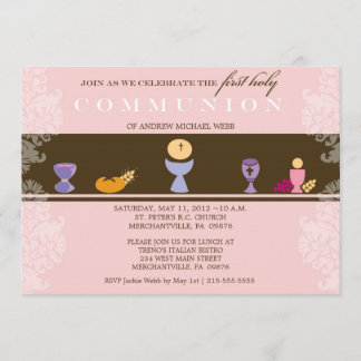 Girl's First Communion Invitation