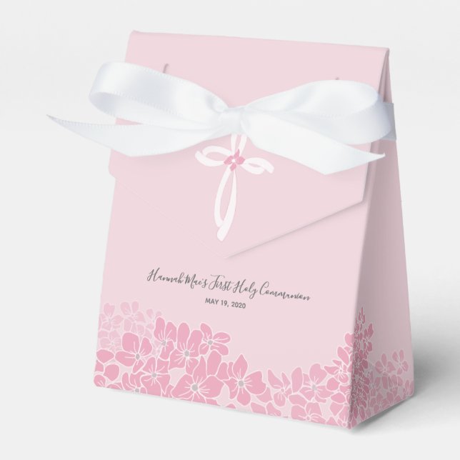 Girl's First Communion or Baptism Party Favour Box (Front Side)