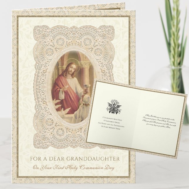 Girls First Holy Communion Jesus Prayer Card (Creator Uploaded)