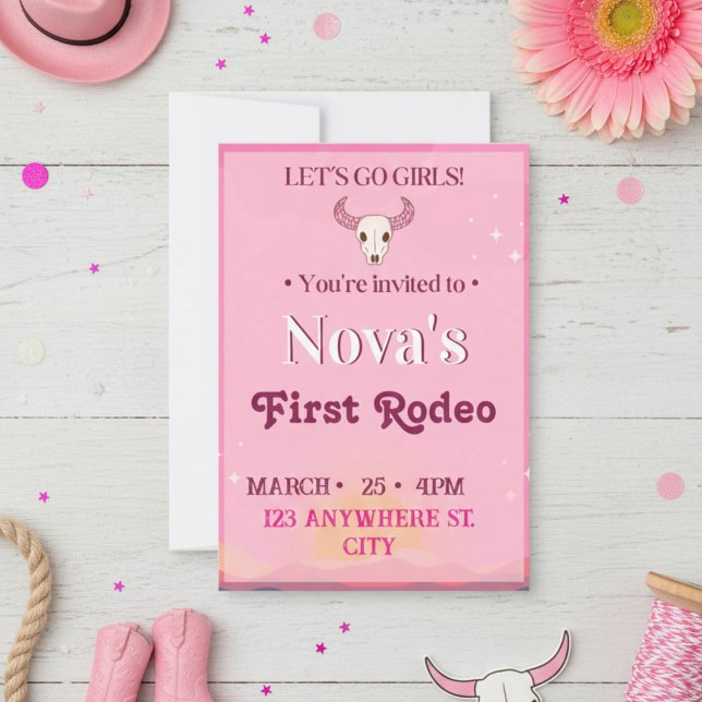 girl's first rodeo invitation (Creator Uploaded)