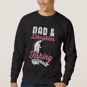 Girls Fishing Kids Fish Dad Daughter Matching Fish Sweatshirt