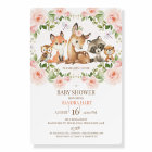 Girls Floral Frame Woodland Baby Shower