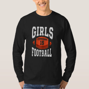 Girls Football 15 Birthday Team Sports Kids T-Shirt