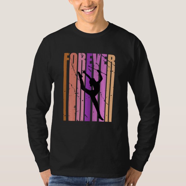Girls Forever Retro Rhythmic Gymnastics Coach Quot T-Shirt (Front)