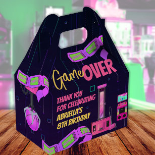 Girls Gaming and Arcade Birthday Favour Box