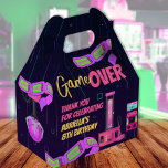 Girls Gaming and Arcade Birthday Favour Box<br><div class="desc">This girls gaming and arcade favour box is perfect to gift your guests for attending your very special day! Fill it with your party game cards,  snacks and goodies! The design features arcade games,  & pink tone colours fit for any age! GAME ON!</div>