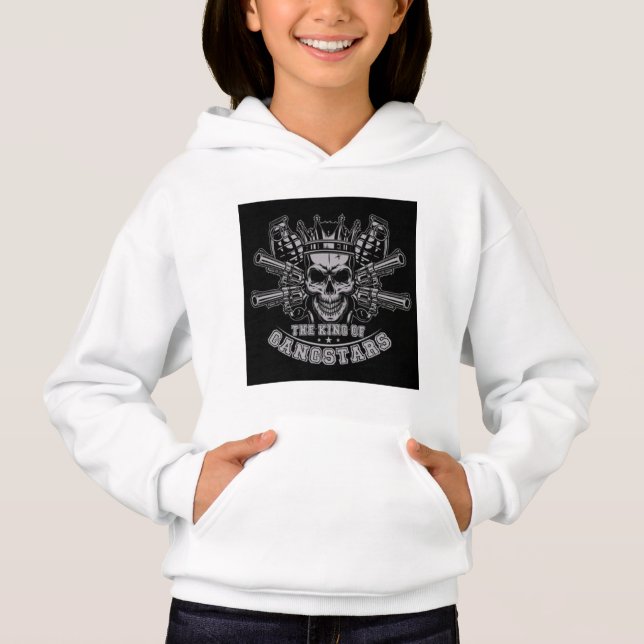 Girls Gangster Style Hoodie – Cool Urban Wear (Front)