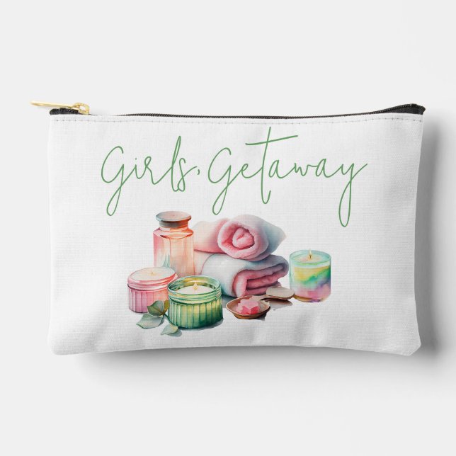 Girls' Getaway, Spa, Bachelorette Hangover Kit  Accessory Pouch (Front)