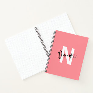 Girls’ Gift – Personalized N Letter Name Naomi Notebook