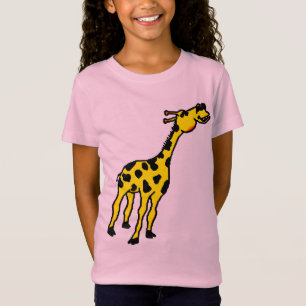 girl's giraffe fitted T-shirt. T-Shirt