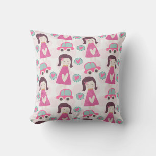 Girls Going Places Cushion