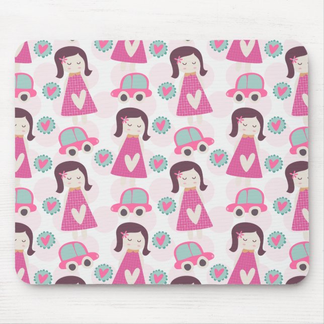 Girls Going Places Mouse Pad (Front)