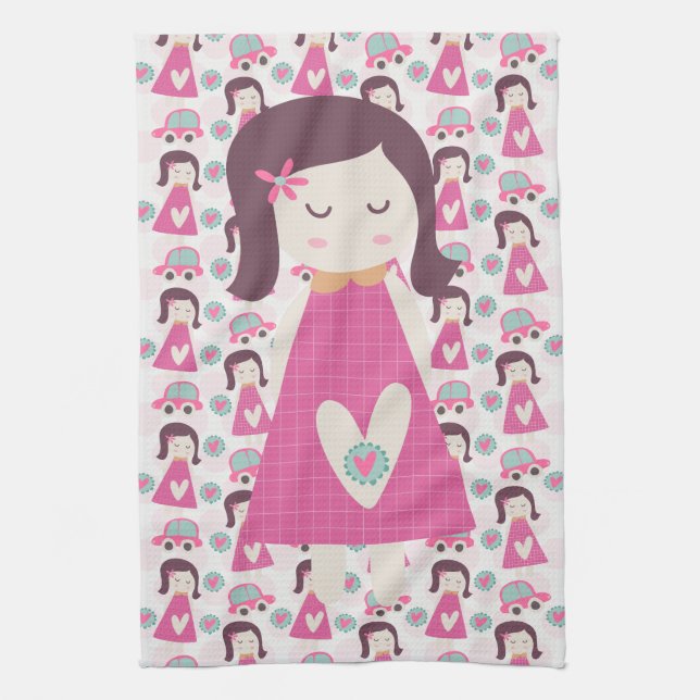 Girls Going Places Tea Towel (Vertical)