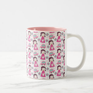 Girls Going Places Two-Tone Coffee Mug