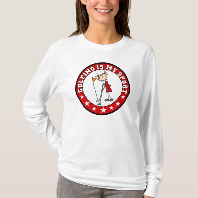 Girls Golfing is my Sport T-shirt (Front)