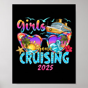 Girls Gone Cruising 2025 Cruise Vacation Trip Funn Poster