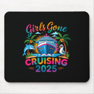 Girls Gone Cruising 2025 Girl Cruise Ship Vacation Mouse Pad