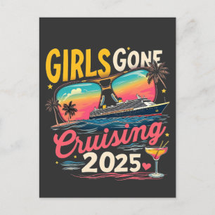 Girls Gone Cruising 2025 Travel Girls Trip Postcard