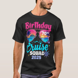 Girls Gone Cruising 2025 Trip Birthday 70th Cruise T-Shirt