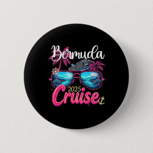 Girls Gone Cruising 2025 Trip Birthday Cruise Squa 6 Cm Round Badge