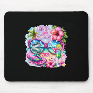 Girls Gone Cruising 2025 Vacation 2025 Tropical Gi Mouse Pad