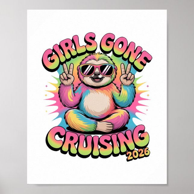 Girls Gone Cruising 2026 Cruise Vacation Trip Slot Poster (Front)