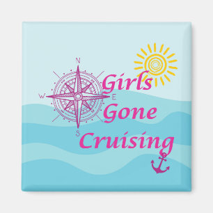 Girls Gone Cruising Door Magnet