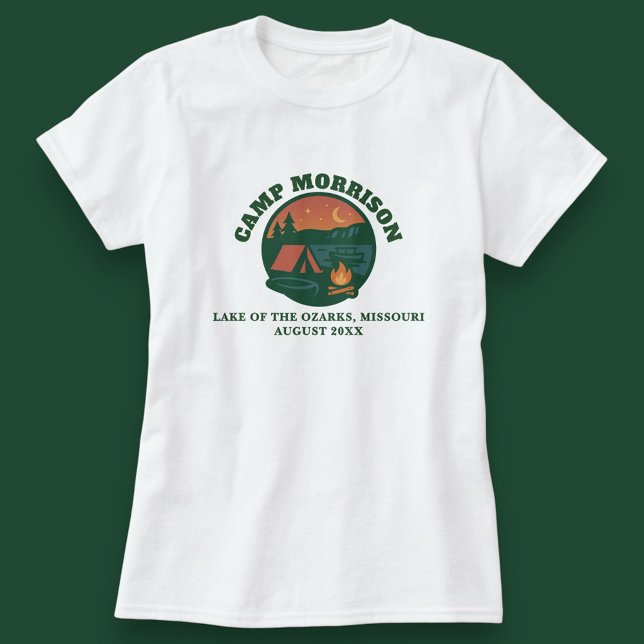 Girls Gone Glamping: Custom Camp Lake Bachelorette T-Shirt (Creator Uploaded)