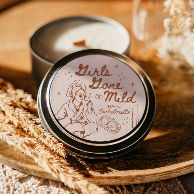 Girls Gone Mild Bachelorette Party Favours Classic Round Sticker (Creator Uploaded)