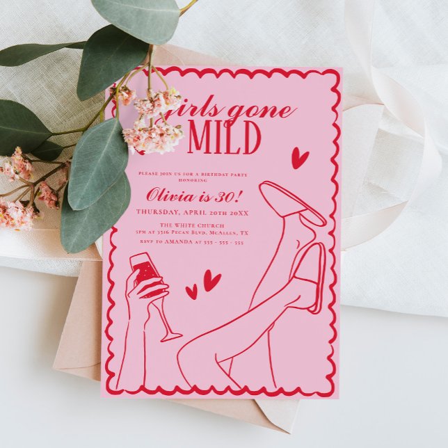 Girls Gone Mild Birthday Party Invitation (Creator Uploaded)