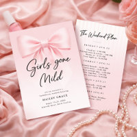 Girls Gone Mild Elegant Bow Bachelorette Weekend