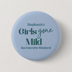 Girls Gone Mild Modern Bachelorette Beach Weekend 6 Cm Round Badge