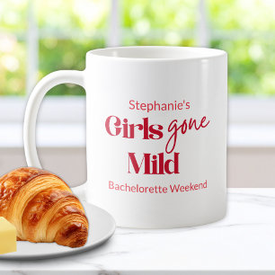 Girls Gone Mild Modern Script Bachelorette Weekend Coffee Mug