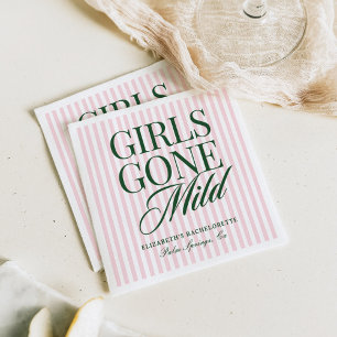 Girls Gone Mild Pajama Spa Bachelorette Weekend Napkin