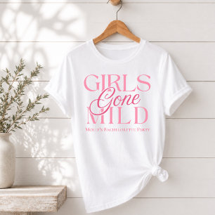 Girls Gone Mild Pink Spa Bachelorette  T-Shirt