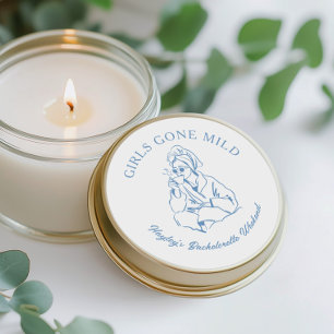 Girls Gone Mild Spa Bachelorette Party Classic Round Sticker